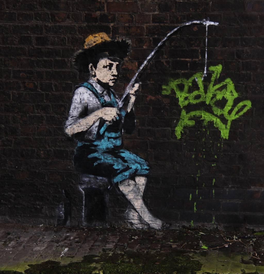 A Banksy - near Camden